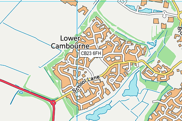 CB23 6FH map - OS VectorMap District (Ordnance Survey)