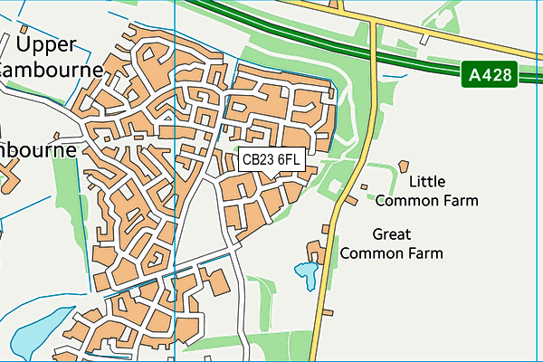 CB23 6FL map - OS VectorMap District (Ordnance Survey)