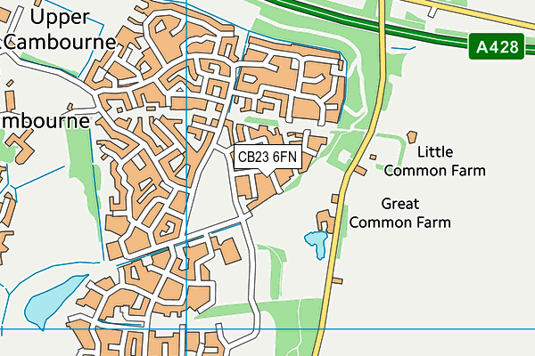 CB23 6FN map - OS VectorMap District (Ordnance Survey)