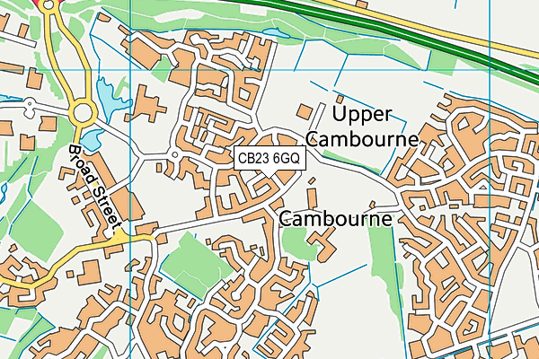 CB23 6GQ map - OS VectorMap District (Ordnance Survey)