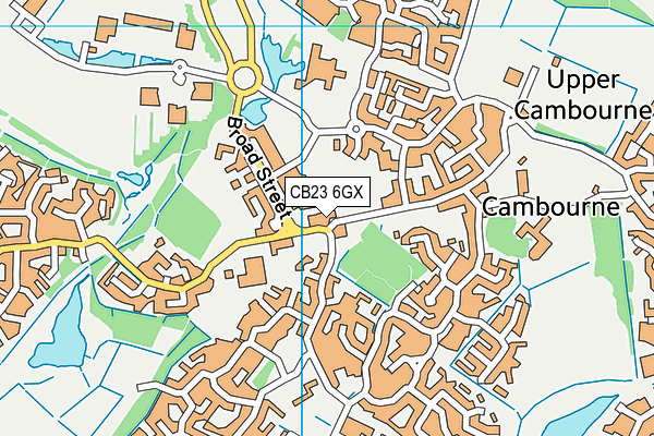 CB23 6GX map - OS VectorMap District (Ordnance Survey)