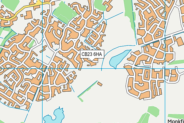 CB23 6HA map - OS VectorMap District (Ordnance Survey)