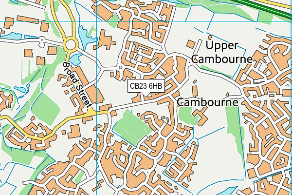 CB23 6HB map - OS VectorMap District (Ordnance Survey)