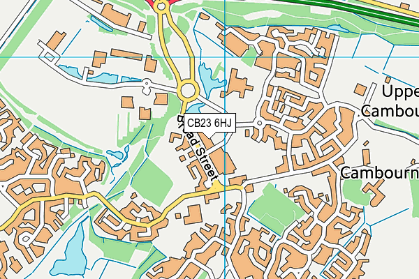 CB23 6HJ map - OS VectorMap District (Ordnance Survey)