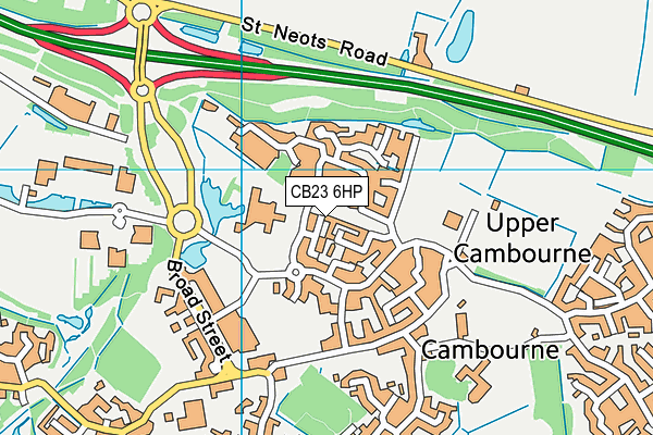 CB23 6HP map - OS VectorMap District (Ordnance Survey)