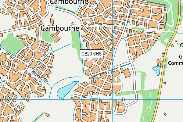CB23 6HS map - OS VectorMap District (Ordnance Survey)