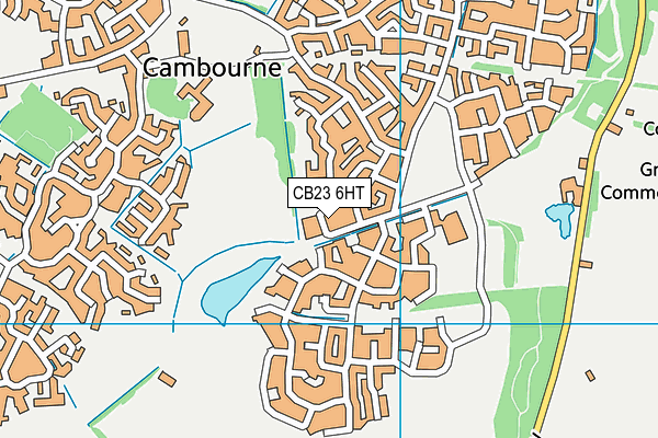 CB23 6HT map - OS VectorMap District (Ordnance Survey)