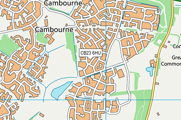 CB23 6HU map - OS VectorMap District (Ordnance Survey)