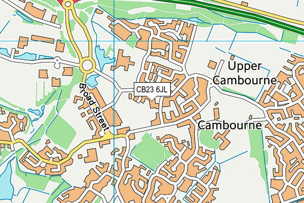 CB23 6JL map - OS VectorMap District (Ordnance Survey)