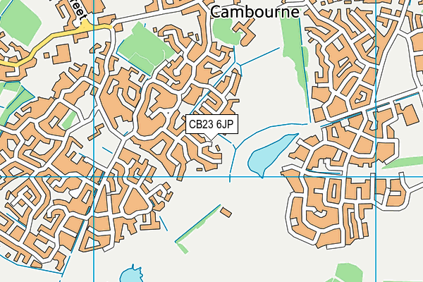 CB23 6JP map - OS VectorMap District (Ordnance Survey)