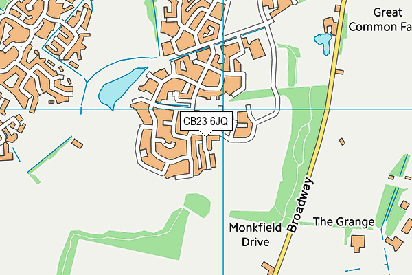 CB23 6JQ map - OS VectorMap District (Ordnance Survey)