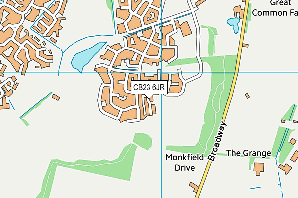 CB23 6JR map - OS VectorMap District (Ordnance Survey)