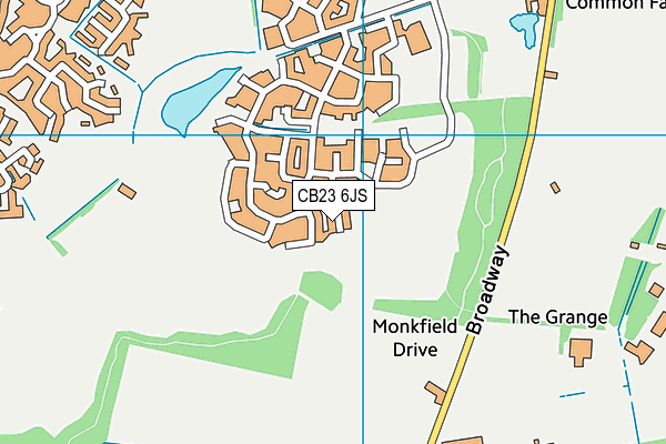 CB23 6JS map - OS VectorMap District (Ordnance Survey)