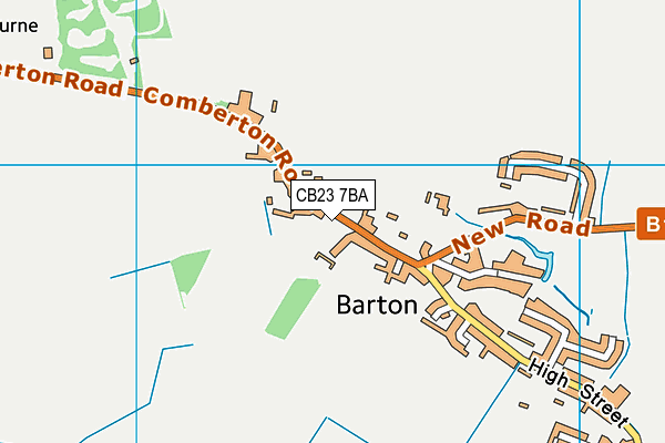 CB23 7BA map - OS VectorMap District (Ordnance Survey)