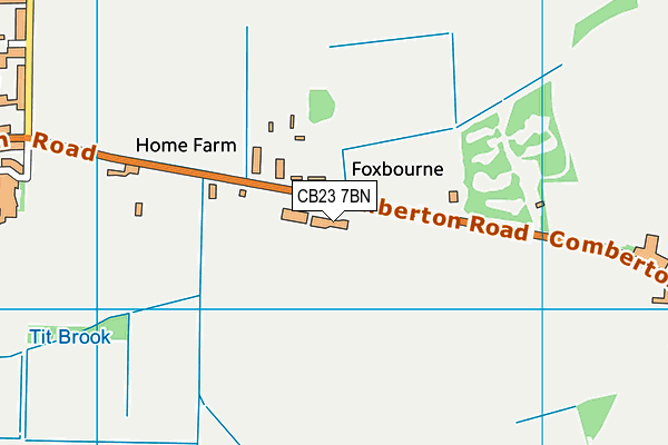 CB23 7BN map - OS VectorMap District (Ordnance Survey)