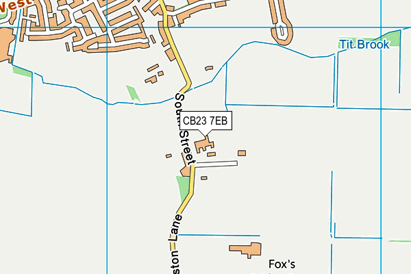 CB23 7EB map - OS VectorMap District (Ordnance Survey)