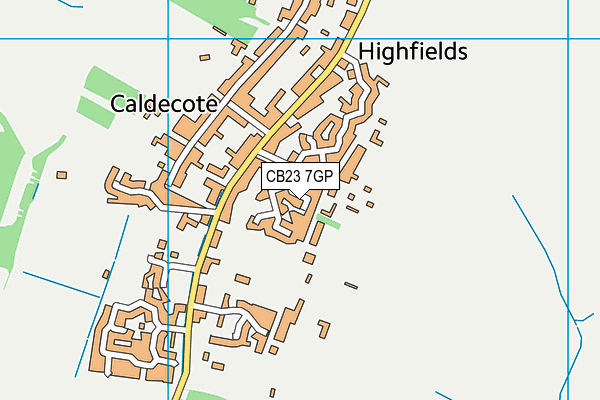 CB23 7GP map - OS VectorMap District (Ordnance Survey)