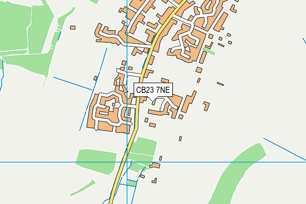 CB23 7NE map - OS VectorMap District (Ordnance Survey)