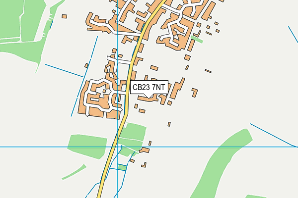 CB23 7NT map - OS VectorMap District (Ordnance Survey)