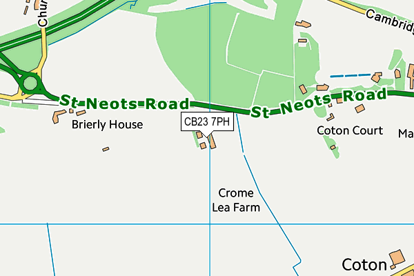 CB23 7PH map - OS VectorMap District (Ordnance Survey)