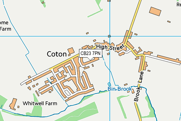 CB23 7PN map - OS VectorMap District (Ordnance Survey)