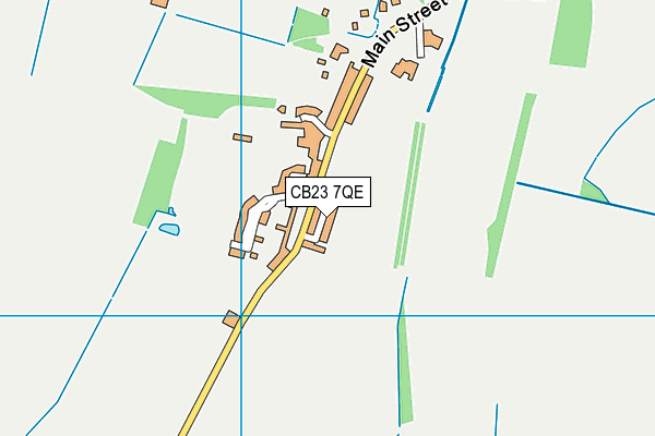 CB23 7QE map - OS VectorMap District (Ordnance Survey)