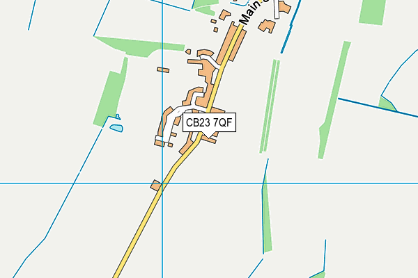 CB23 7QF map - OS VectorMap District (Ordnance Survey)