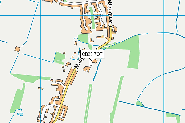 CB23 7QT map - OS VectorMap District (Ordnance Survey)