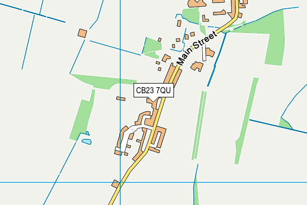 CB23 7QU map - OS VectorMap District (Ordnance Survey)