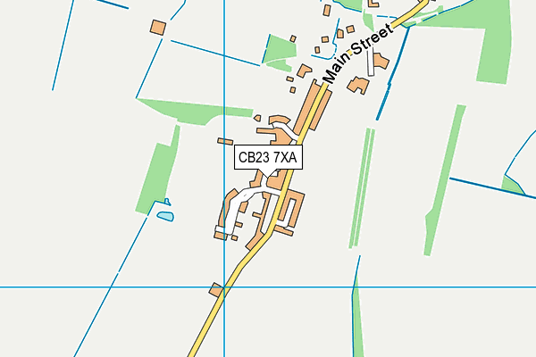 CB23 7XA map - OS VectorMap District (Ordnance Survey)