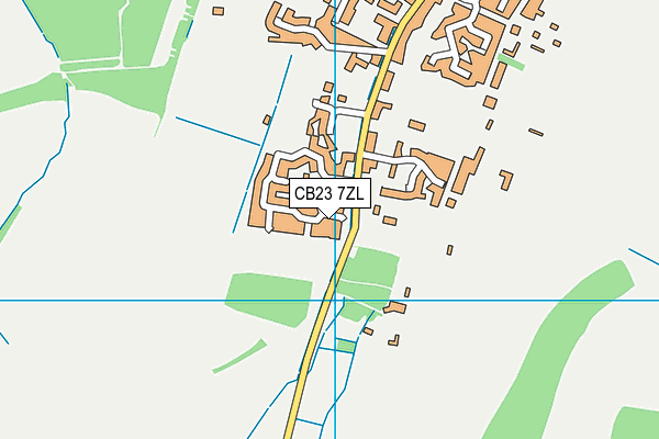 CB23 7ZL map - OS VectorMap District (Ordnance Survey)