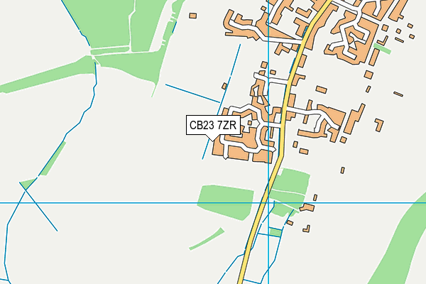 CB23 7ZR map - OS VectorMap District (Ordnance Survey)