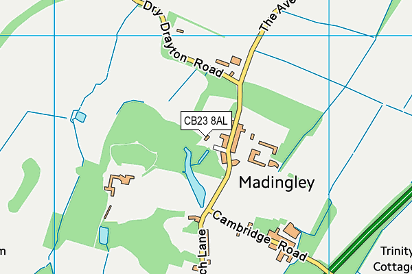 CB23 8AL map - OS VectorMap District (Ordnance Survey)