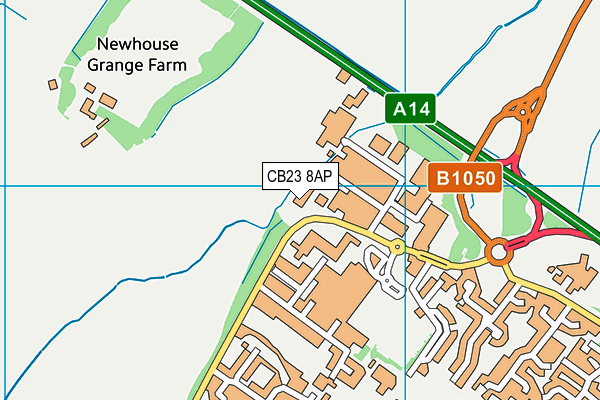 CB23 8AP map - OS VectorMap District (Ordnance Survey)