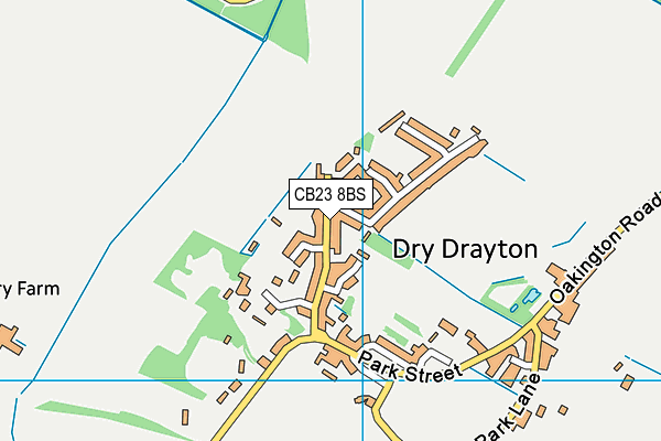 CB23 8BS map - OS VectorMap District (Ordnance Survey)