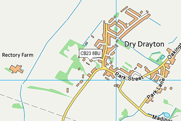 CB23 8BU map - OS VectorMap District (Ordnance Survey)