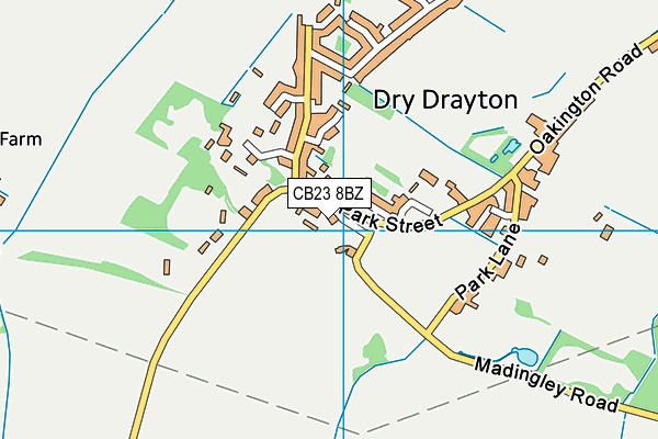 CB23 8BZ map - OS VectorMap District (Ordnance Survey)