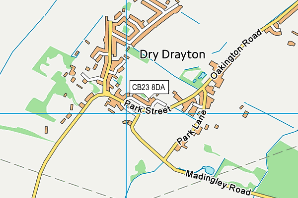 Dry Drayton CofE (C) Primary School map (CB23 8DA) - OS VectorMap District (Ordnance Survey)