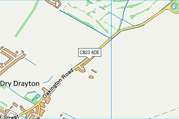 CB23 8DE map - OS VectorMap District (Ordnance Survey)