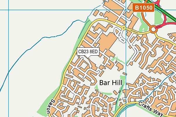 CB23 8ED map - OS VectorMap District (Ordnance Survey)