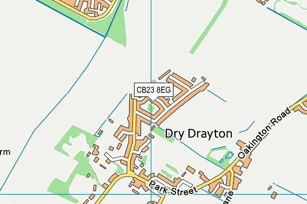 CB23 8EG map - OS VectorMap District (Ordnance Survey)