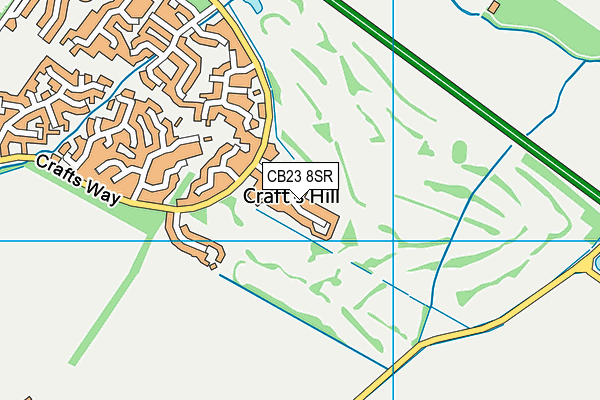 CB23 8SR map - OS VectorMap District (Ordnance Survey)