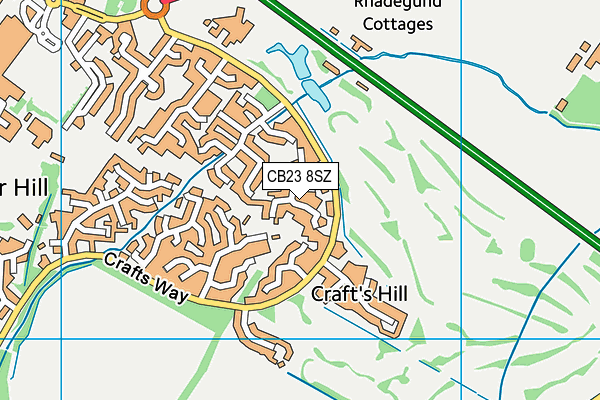 CB23 8SZ map - OS VectorMap District (Ordnance Survey)