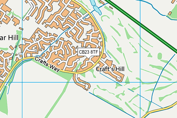 CB23 8TF map - OS VectorMap District (Ordnance Survey)