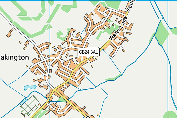CB24 3AL map - OS VectorMap District (Ordnance Survey)