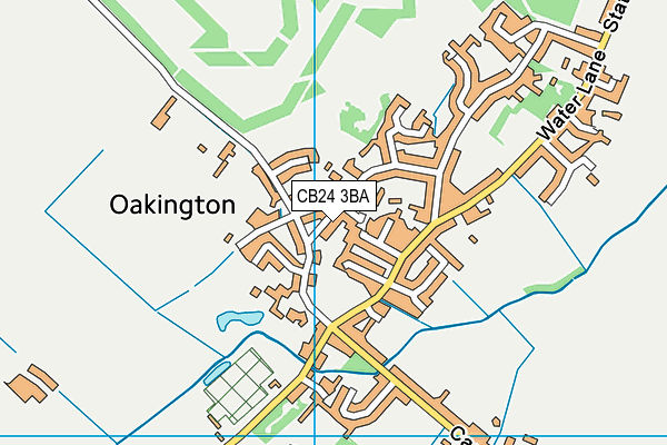 CB24 3BA map - OS VectorMap District (Ordnance Survey)