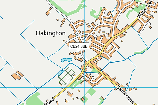 CB24 3BB map - OS VectorMap District (Ordnance Survey)