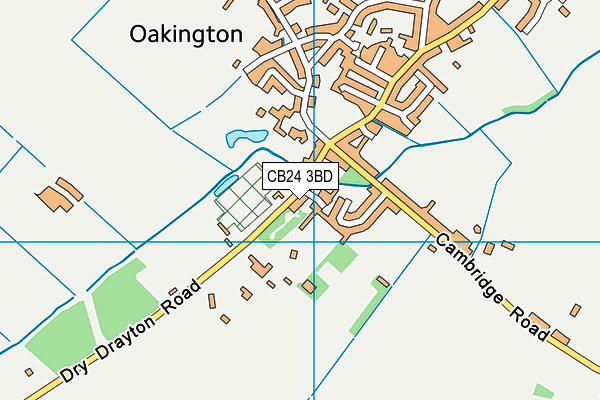 CB24 3BD map - OS VectorMap District (Ordnance Survey)