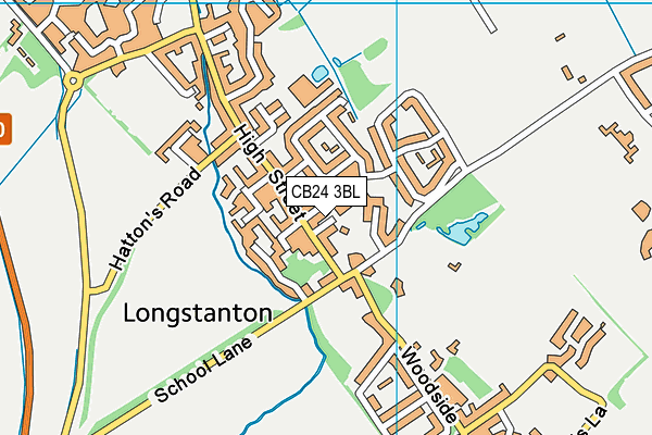 CB24 3BL map - OS VectorMap District (Ordnance Survey)