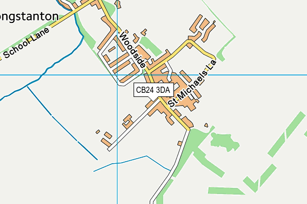 CB24 3DA map - OS VectorMap District (Ordnance Survey)